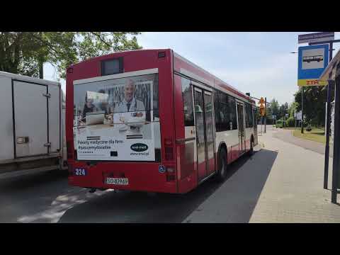 Jelcz M121I/3 "Mastero" #324 - PKM Sosnowiec (nagranie audio, linia T-26) 🎶Most🎶