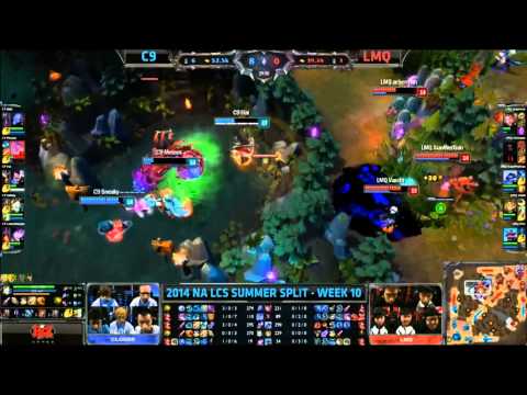 LCS NA Week 10 Day 2 C9 - LMQ Highlights