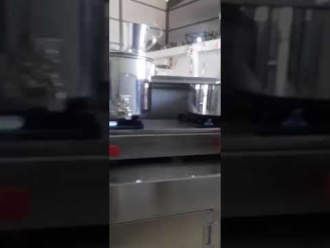 Stainless steel tea counter with burner