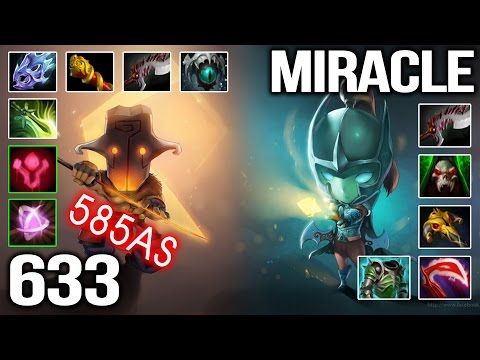 Dota 2 633 Juggernaut vs Miracle PA - Jug 585 Attack Speed