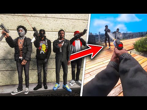 My Gang TERRORIZED CHICAGO With 4 Glock Switches in GTA 5 RP..