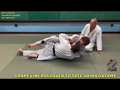 GYAKU JUJI JIME ROLLOVER TO PIN — judo technique demonstration