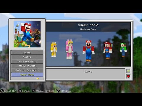 Minecraft: Nintendo Switch Edition - Super Mario Mash-Up (All Skins)