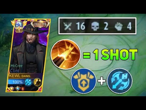 16 KILLS! CLINT SKILL PASSIVE = 1 SHOT DELETE!! THEY THINK I'M USING CHEAT!!