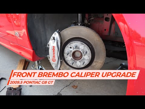 2009.5 Pontiac G8 GT - Front Brembo Caliper Upgrade