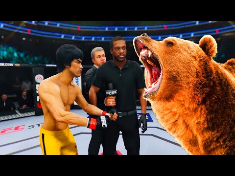 🔥  Bruce Lee vs. Brown Bear (Ursus arctos) (EA Sports UFC 4)