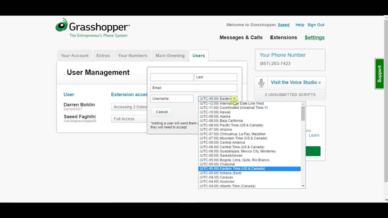 Grasshopper Tutorial: Adding a User