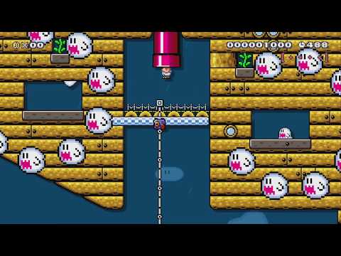 Boarding the Haunted Ghost Ship by NatkatX - Super Mario Maker 2 - No Commentary 1bu