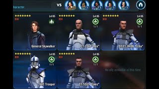 SWGOH: GAS 501st counter vs Rey