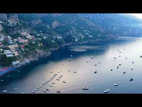 Flying over Positano Amalfi coast Italy #shorts #travellersperspective