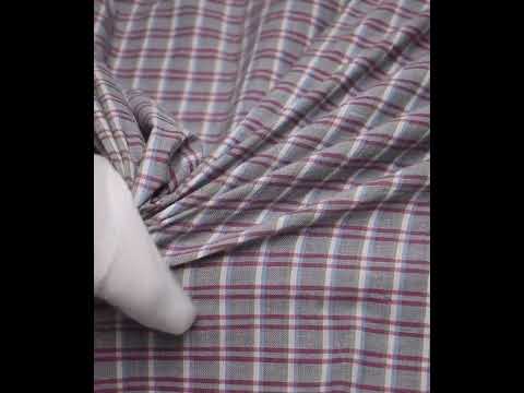 Check Multicolor Pure Cotton 130 GSM Handwoven Fabric — video