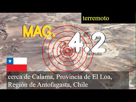 😱🚨  Terremoto cerca de Calama, Provincia de El Loa, Región de Antofagasta, Chile actualizaciones en