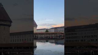 スイスのルツェルン🫧時間帯によって異なる雰囲気が楽しめる🥺🩷#スイス #スイス旅行 #Lucerne #Switzerland #ヨーロッパ旅行 #ロンドン生活 #駐妻