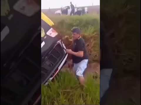 Viatura da PM capota na PR-323 e policial perde a vida em atendimento