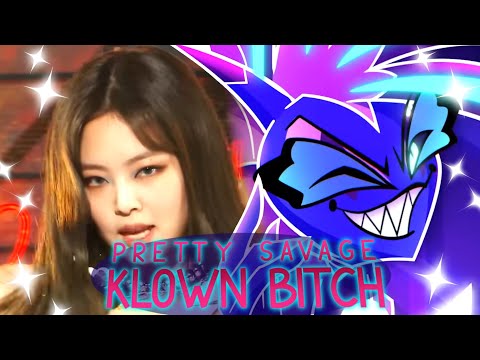 MASHUP | BLACKPINK x HELLUVA BOSS - Pretty Savage X Klown B*tch (헬루바 보스 x 블랙핑크) 매시업