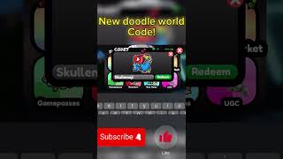 New doodle world code! #doodleworld #roblox