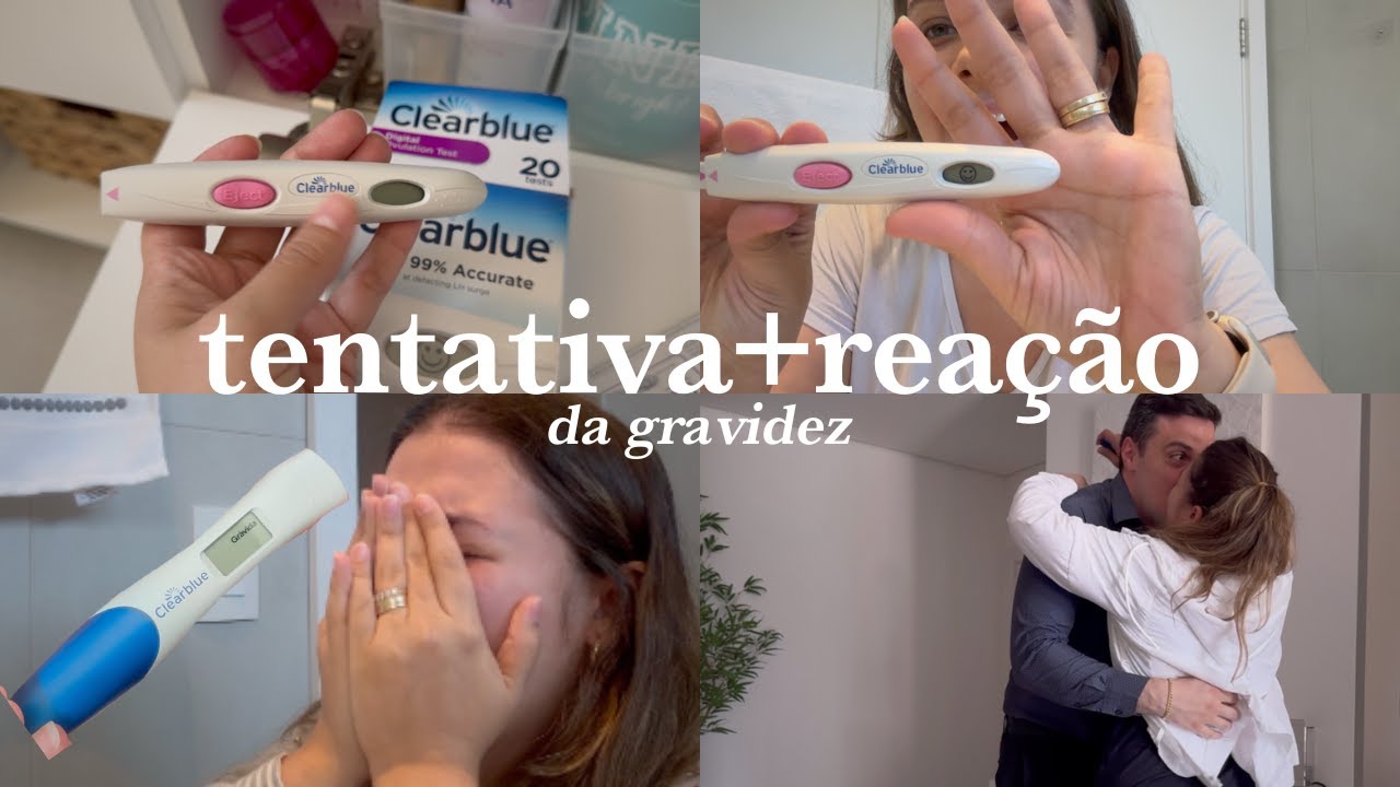Meu processo para engravidar no primeiro ciclo com teste de ovulação | Reação minha e do marido!