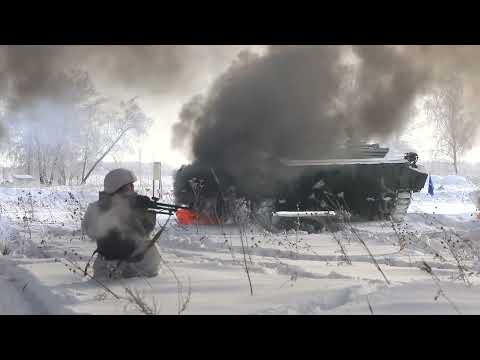 Russian infantry and infantry fighting vehicle BMP-2