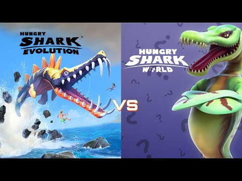 Hungry Shark Evoulution Leo vs Hungry Shark World Drago