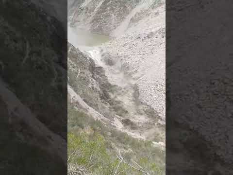 Deslizamiento del rio Marañón  después de 3 dias a causa de derrumbe altura de Singa Huamalies Hco.