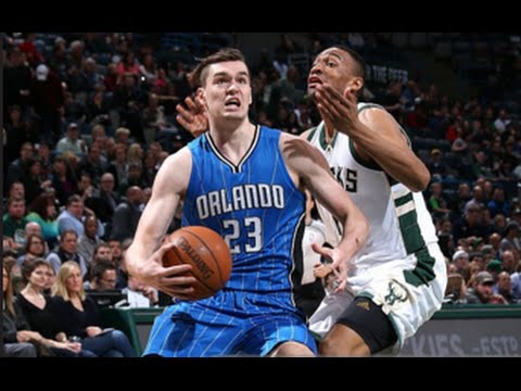 Mario Hezonja 11 points vs Bucks 1/4/2016, Amazing Dunk!