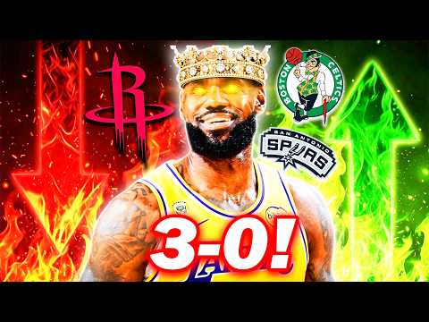 LOCURÓN LEBRON, LAKERS 3-0! CELTICS Y SPURS GANAN