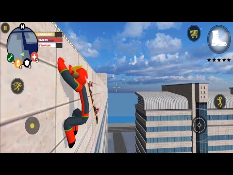 Flying Spider Stickman Rope Hero Vice Town