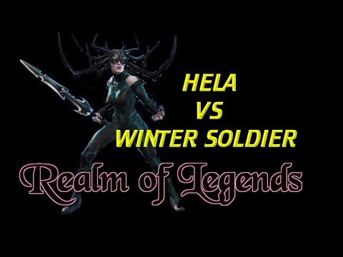 Marvel Contest of Champions - Hela Vs. Winter Soldier in Realm of Legends