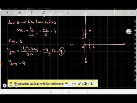 Representacion gráfica de las variaciones del trinomio de segundo grado 2