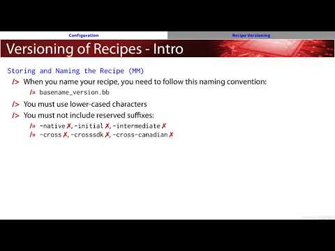 Yocto Project - Recipe Naming