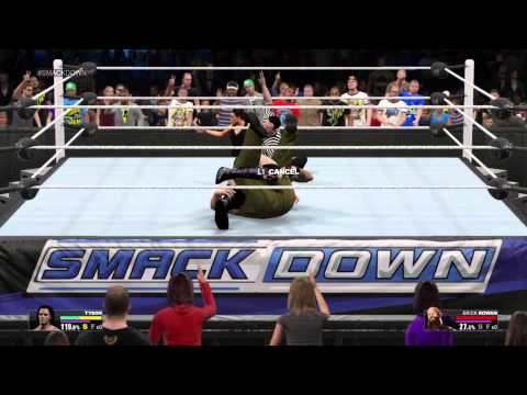 WWE2K15 My Career Pt.38: Random match with Erik Rowan
