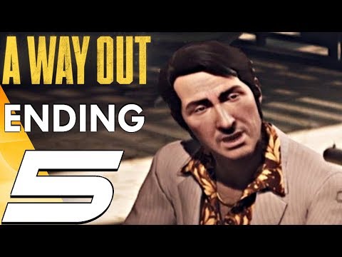 A WAY OUT - Gameplay Walkthrough Part 5 - Ending & Final Boss + ALL ENDINGS (Full Game) PS4 PRO