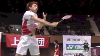 Badminton 田児賢一 vs 西本拳太 MS 準々決勝 1G  ﾊﾞﾄﾞﾐﾝﾄﾝ全日本総合 2013.12.6