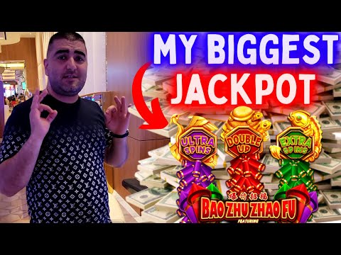 MY BIGGEST JACKPOT On BAO ZHU ZHAO FU Slot Machine + 2 MORE JACKPOTS