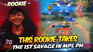 *INSANE* THIS ROOKIE TAKES the FIRST SAVAGE in MPL PH S13 . . . 🥶
