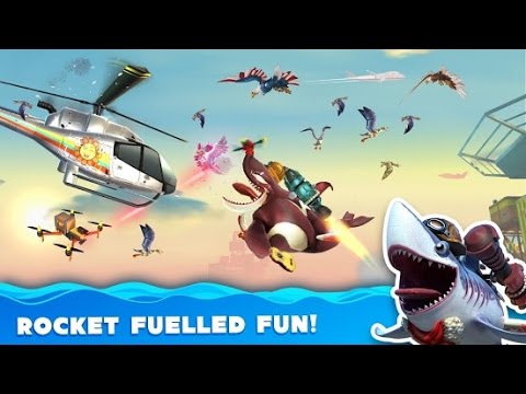 XXL HUNGRY SHARK - Rocket | FLY FLY FLY EAT EAT EAT Everthing  - PART 1