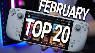 Top 20 MOST PLAYED Steam Deck Games - February 2026