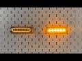 Obrysové oranžové LED svetlo 12V / 24V - s výstražným oranžovým LED svetlom ECE R65 / Class2 (130x40x11mm) - Video Youtube