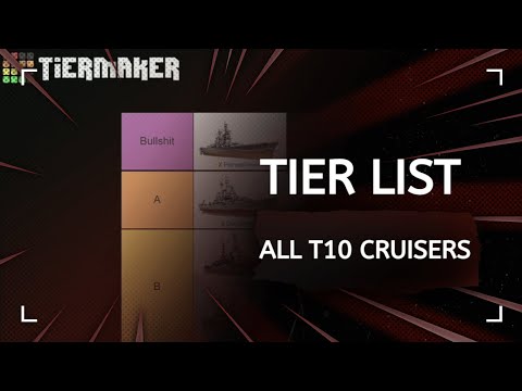WOWS ALL T10 Cruisers Ranked - Tier List
