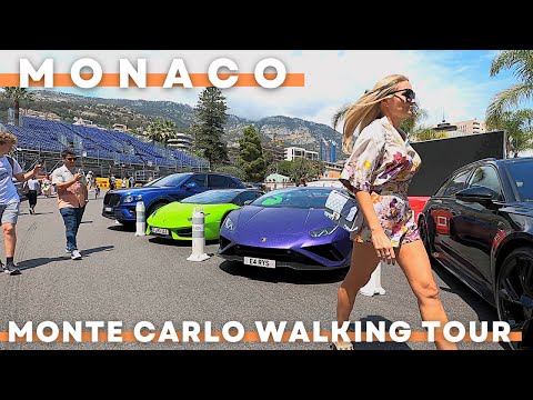 Monte Carlo Monaco 2022 Walking Tour | SHOWING LUXURY LIFESTYLE | 4K UHD 60FPS | 25 MAY