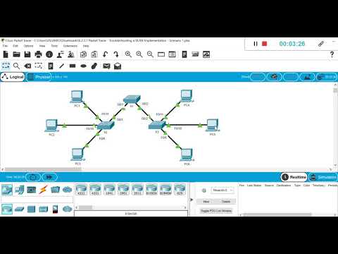 6.2.3.7 Packet Tracer: resolución de problemas de implementación de VLAN, situación 1