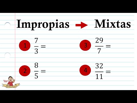 Converting improper fractions to mixed numbers. Step by step. #In3Minutes