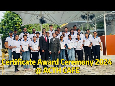 Cert Award Ceremony 2024 @ ACTH Cafe Negombo