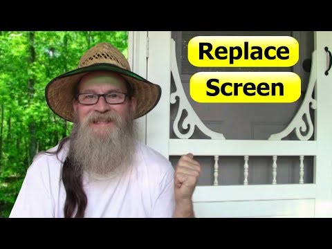 How To ReScreen a Screen Door – DIY Replace It Yourself