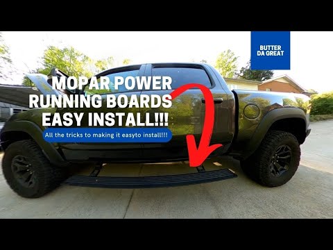 Mopar Power Running Board install on 2021 Ram 1500 TRX! EASY!!!