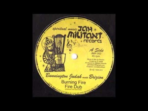 BUNNINGTON JUDAH MEETS BRIZION/BURNING FIRE/FIRE DUB/JAH MILITANT RECORDS 12''