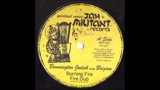 BUNNINGTON JUDAH MEETS BRIZION/BURNING FIRE/FIRE DUB/JAH MILITANT RECORDS 12''