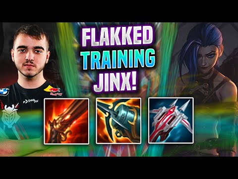 FLAKKED TRAINING JINX! - G2 Flakked Plays Jinx ADC vs Kog'Maw! | Preseason 2022