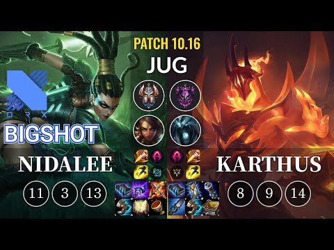 DRX BigShot Nidalee vs Karthus Jungle - KR Patch 10.16