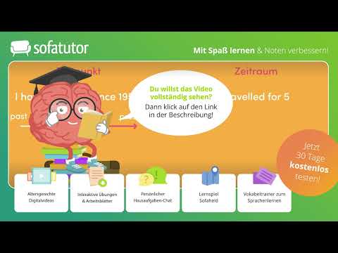 Present Perfect erkennen – mithilfe Signalwörter & Schlüsselwörter